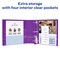 Avery Heavy-Duty View 3 Ring Binder, 4" One Touch EZD Rings, 4.5" Spine, 1 Purple Binder (79813)